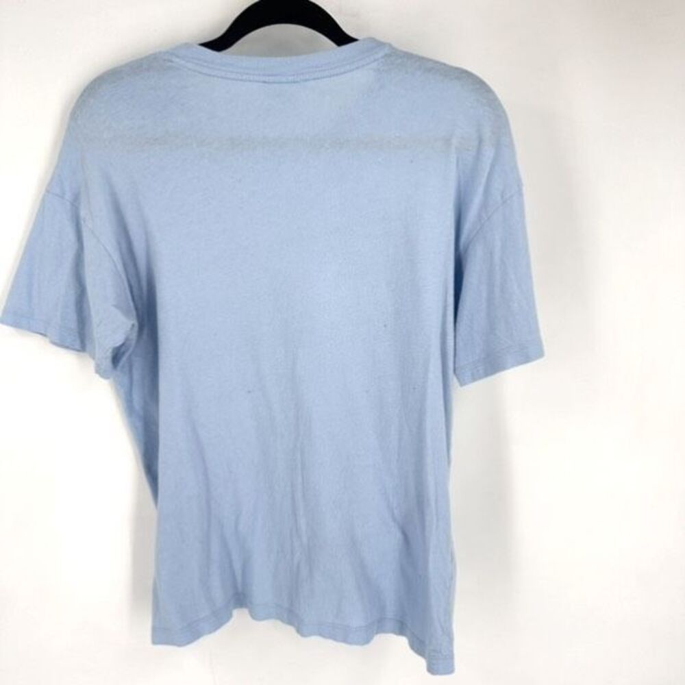 American Eagle David Bowie Band T-Shirt XXS‎ Overized Blue 90s vibes - Picture 3 of 10